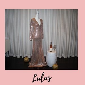 Rose Gold Sequin Dress